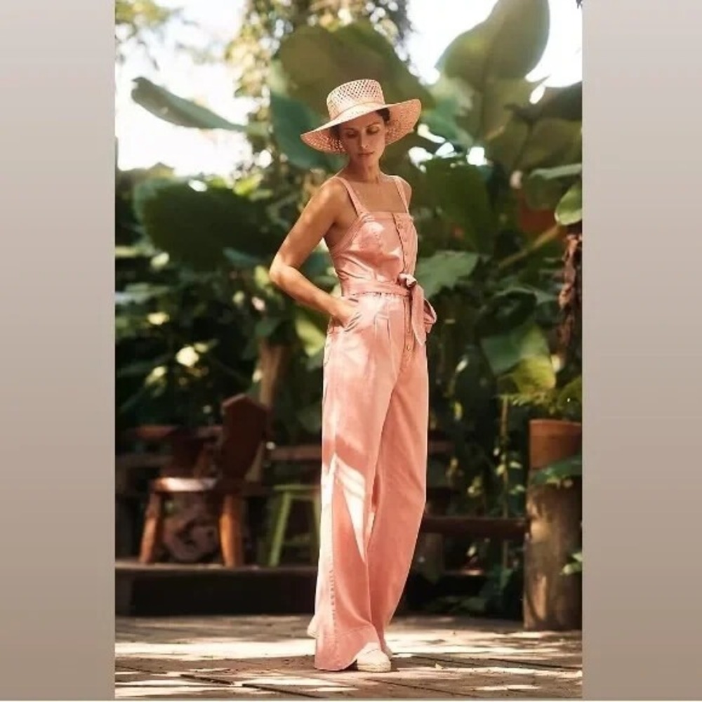 Anthropologie Blush Pink Jumpsuit